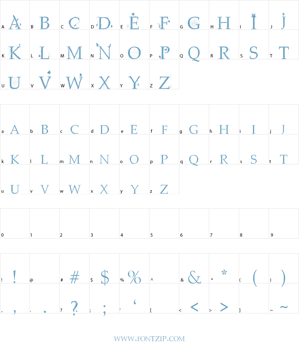 leFabulist by Marta van Eck Font Character
